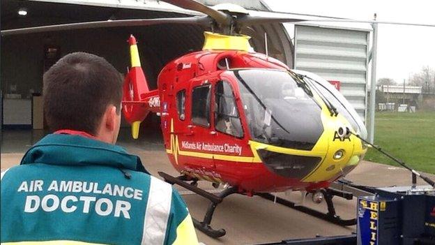 Midlands Air Ambulance helicopter