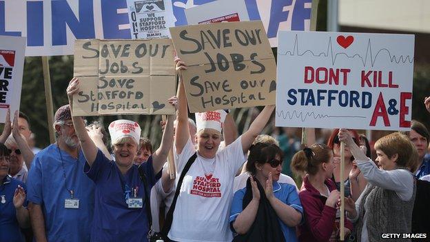 Stafford Hospital protest