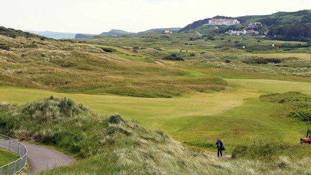 A view of the 17th fairway at Royal Portrush