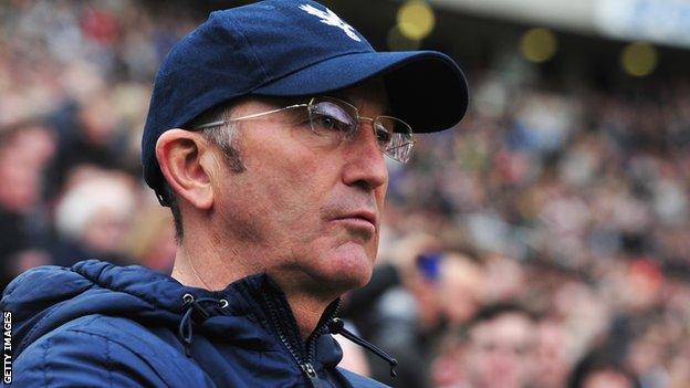 Crystal Palace manager Tony Pulis