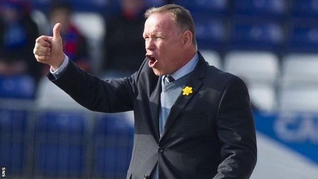 Inverness Caledonian Thistle manager John Hughes