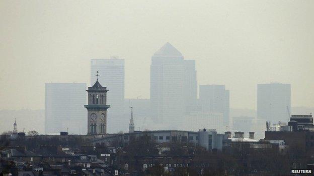 View of Canary Wharf