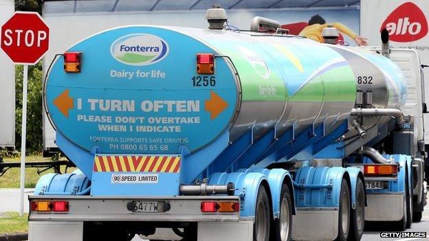 Fonterra milk truck