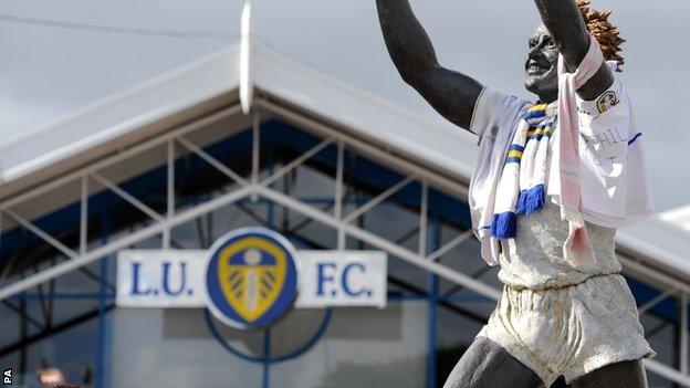 The symbolic Billy Bremner statue at Elland Road