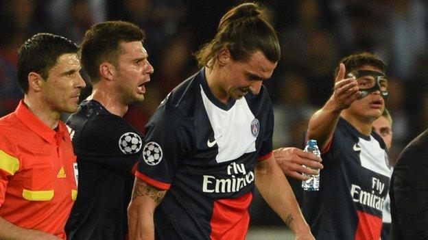 Zlatan Ibrahimovic of PSG