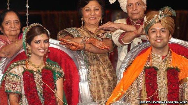 Shrien and Anni Dewani pictured at their wedding in October 2010