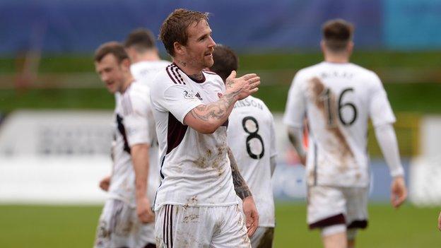 Hearts were relegated on Saturday afternoon