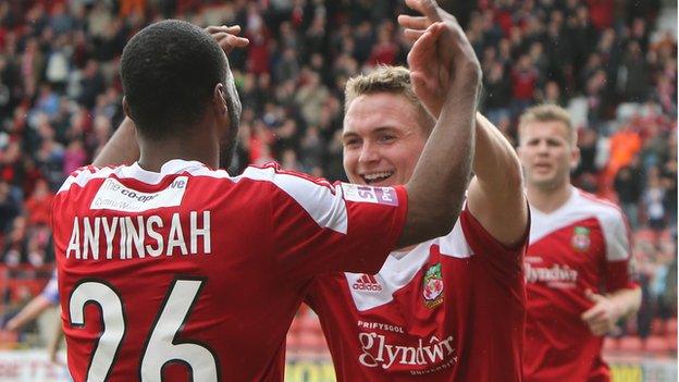 Johnny Hunt celebrates with Joe Anyinsah