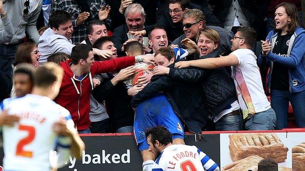 Danny Williams celebrates the winner