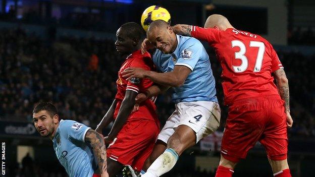 Vincent Kompany was impressed by Liverpool at the Etihad