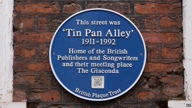 The Blue Plaque on Denmark Street