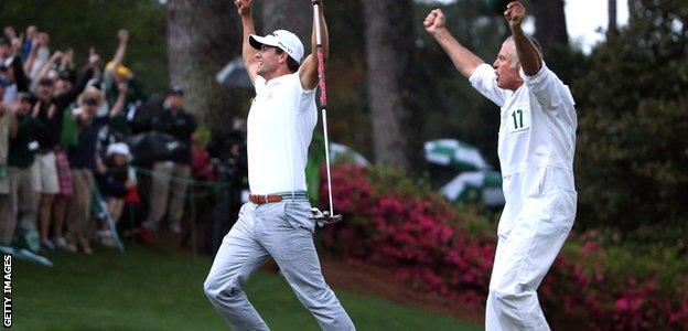 Adam Scott wins the 2012 Masters