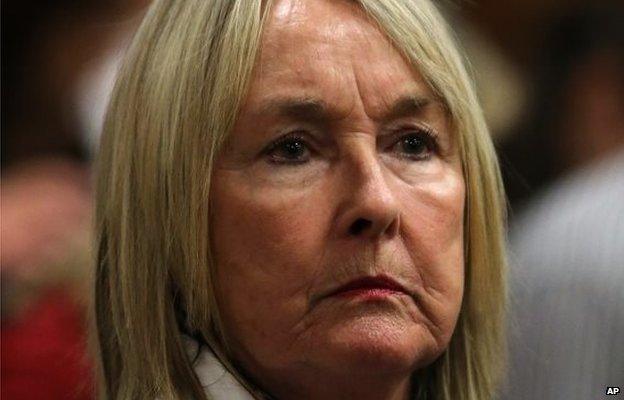 Reeva Steenkamp's mother, June