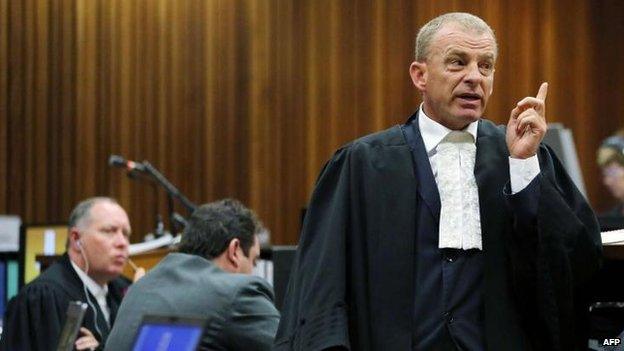 State prosecutor Gerrie Nel, 7 April