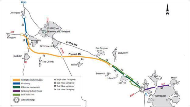 Highways Agency A14 plan 2014