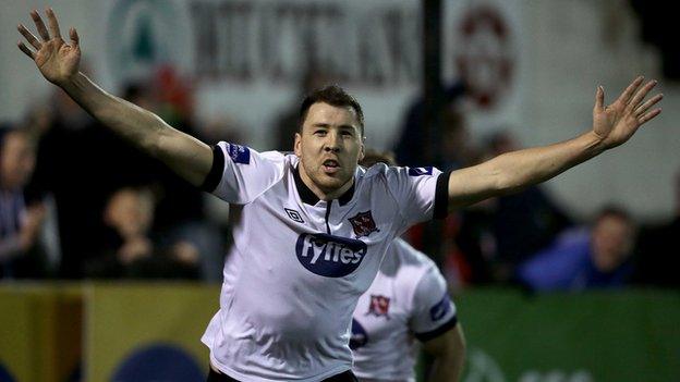 Brian Gartland put Dundalk ahead in the 63rd minute at Oriel Park