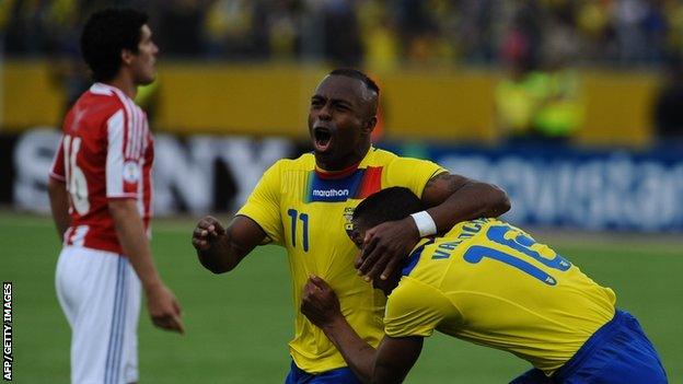 Antonio Valencia and Christian Benitez