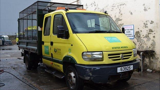 Van used for kerbside recycling collections in Guernsey