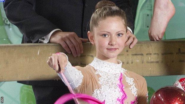 Rhythmic gymnast Lauren Brash