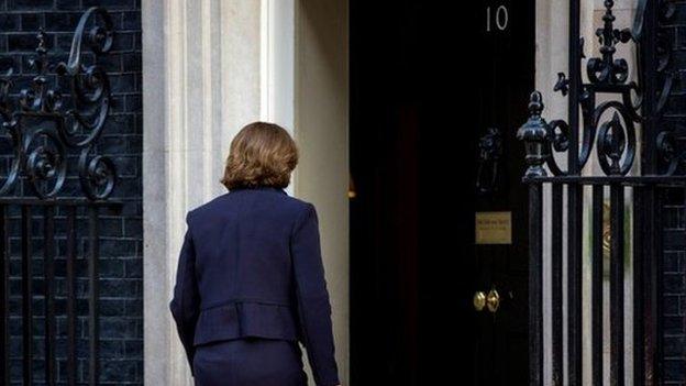 Maria Miller enters Downing Street on Tuesday