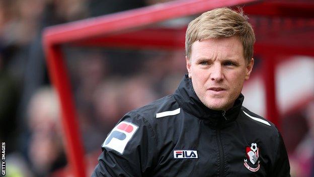 Bournemouth manager Eddie Howe