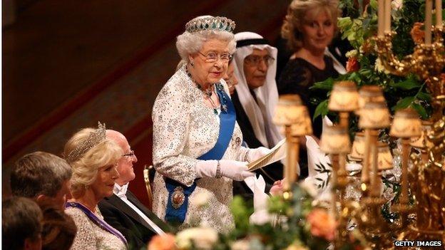 State banquet at Windsor Castle