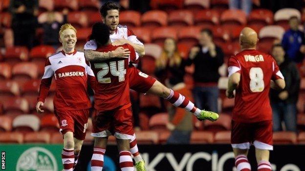 Jacob Butterfield celebrates