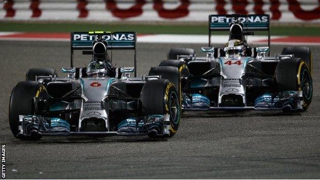 Nico Rosberg & Lewis Hamilton