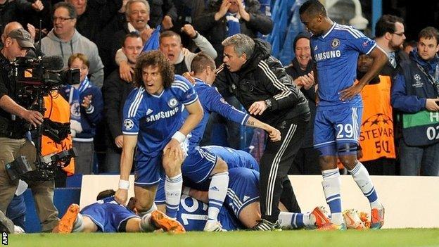 Chelsea celebrate