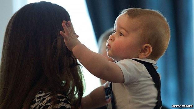 Duchess of Cambridge and Prince George