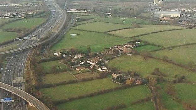 Gilson, a hamlet just outside Coleshill