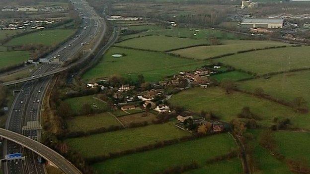 Gilson, a small hamlet just outside Coleshill