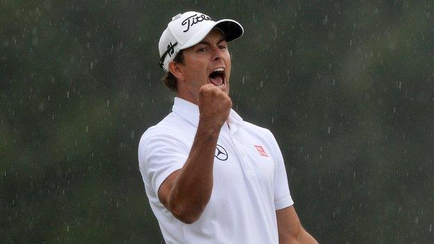 Adam Scott at the 2013 Masters