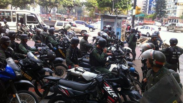 Police in San Cristobal