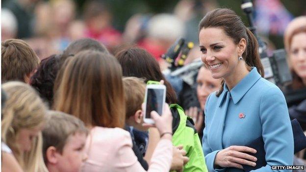 Duchess of Cambridge on walkabout