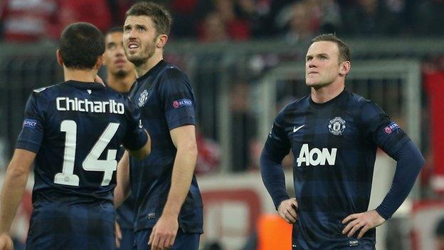 Manchester United plays after Bayern Munich defeat