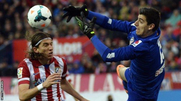 Thibaut Courtois keeper Chelsea on loan Atletico Madrid