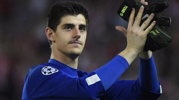 Thibaut Courtois keeper Chelsea on loan Atletico Madrid