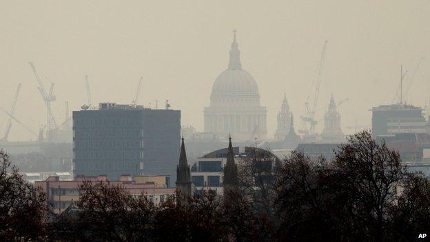 Primrose Hill view of the London