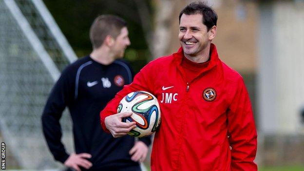 Dundee United manager Jackie McNamara