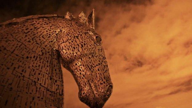 The Kelpies horse sculpture