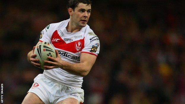 St Helens full back Paul Wellens