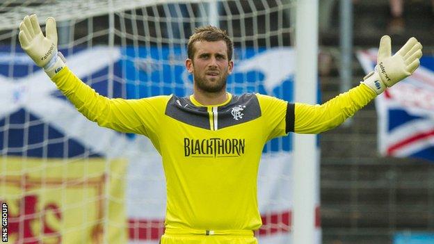 Rangers goalkeeper Cammy Bell