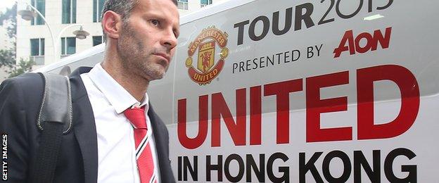 Ryan Giggs pictured during the club's 2013 Asian tour