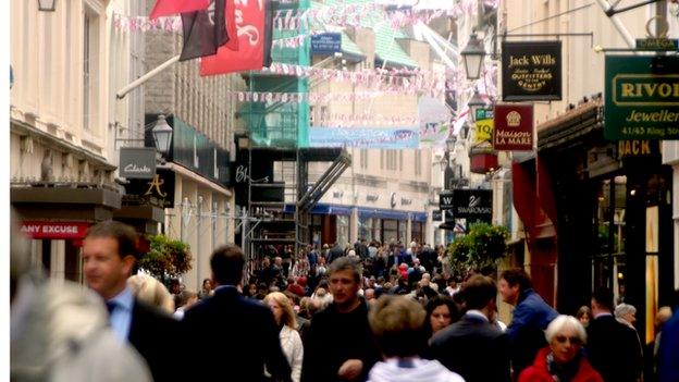 Shoppers in King Street