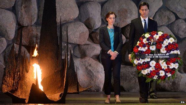 Ed Miliband and his wife Justine