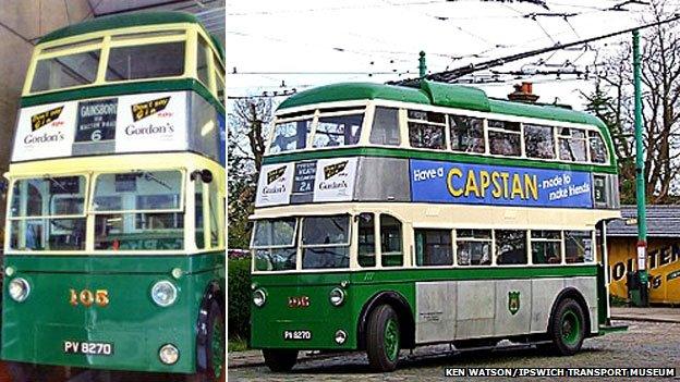 No 105 trolleybus