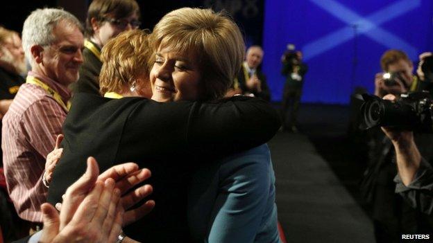 Sturgeon and mother Joan