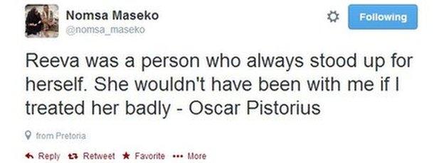 Nomsa Maseko tweet