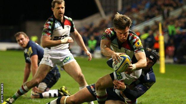 Sam Smith scores for Harlequins